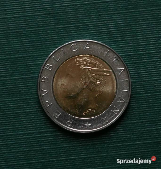 WŁOCHY 500 lirów 1997r 50 rocznica Policja Gliwice