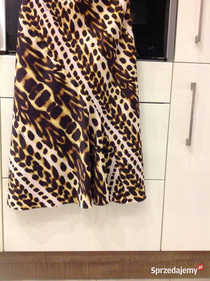 Sukienka Panterka Satynowa Roberto Cavalii 3840