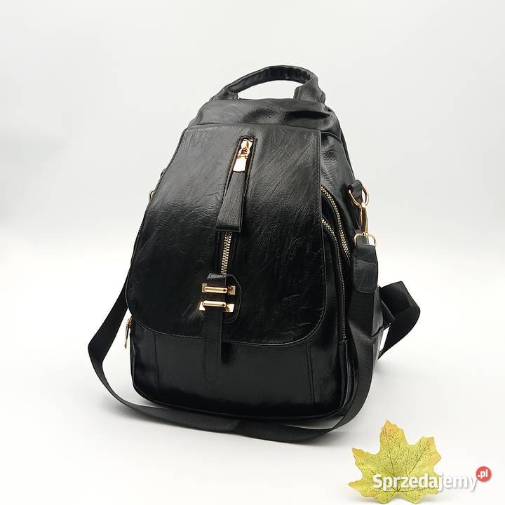 Plecak damski skórzany z klapą Mochila Bolsos Zawiercie