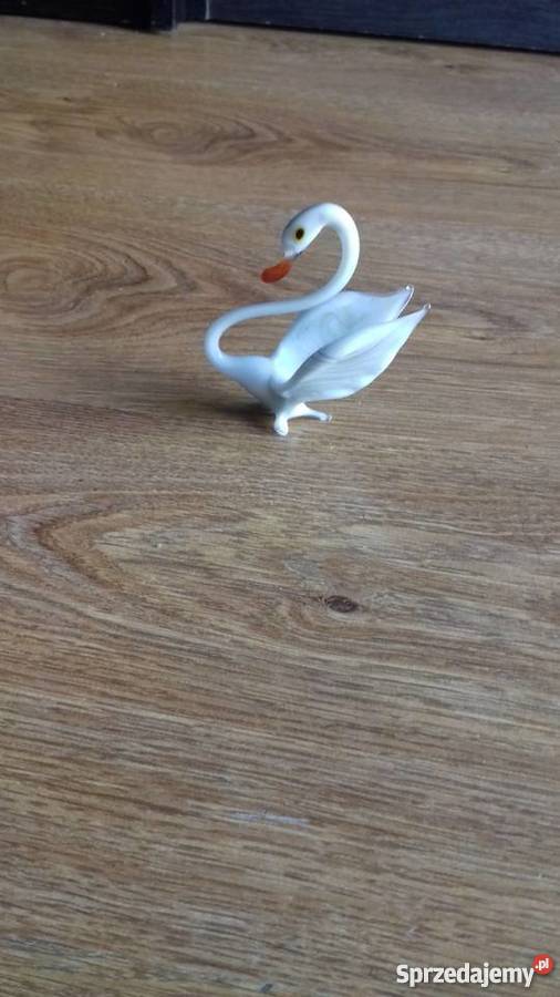 Łabędź szklany Ceramika i szkło Iława sprzedam