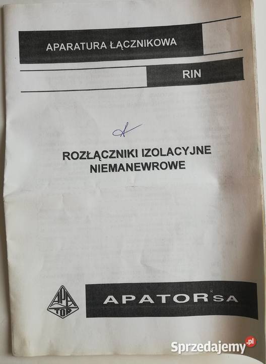 Rozłącznik izolacyjny RA 400 Dąbrowa Górnicza sprzedam