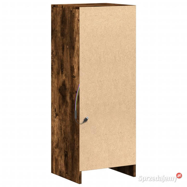Szafka z LED przydymiony dąb 38x34x100 WM852170 Warszawa