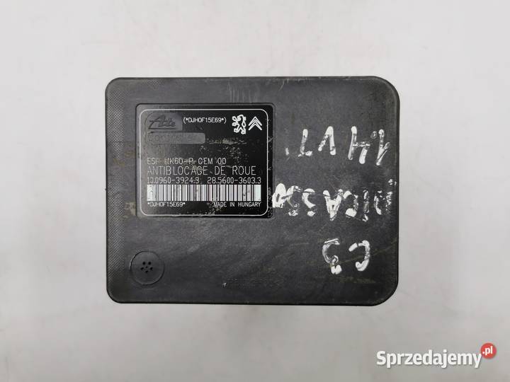 Pompa ABS ESP Citroen C3 Picasso 9666999580 Wyszków sprzedam
