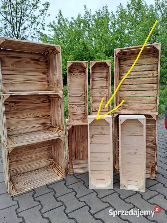 Skrzynka drewniana NUMER9 tzw doniczka 6020135 Skrzynki balkonowe Otwock