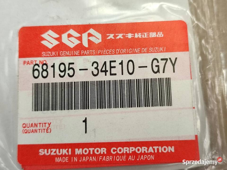 NAKLEJKA NA LEWY BOCZEK SUZUKI GSXR600 19972000 sprzedam