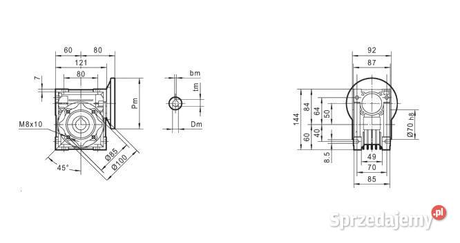 Silnik Elektryczny 055kW 1390 PRZEKŁADNIA I20 kujawsko-pomorskie Solec Kujawski