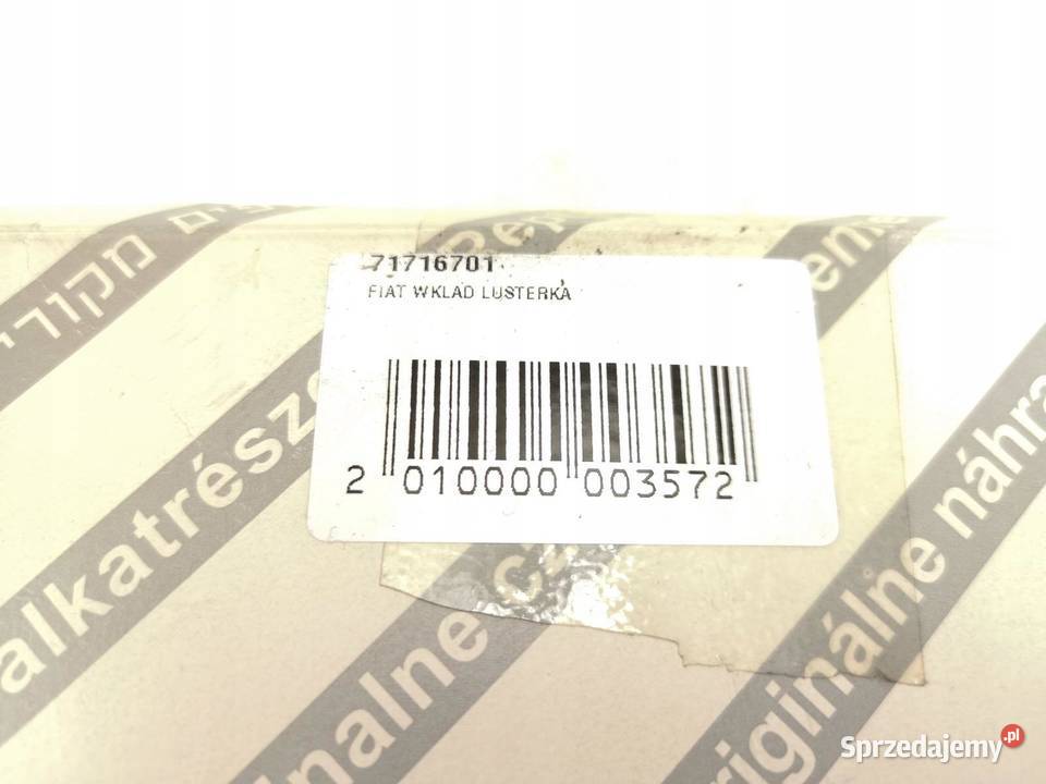 WKŁAD LUSTERKA PRAWY GÓRNY FIAT DUCATO 9402 Karoseria