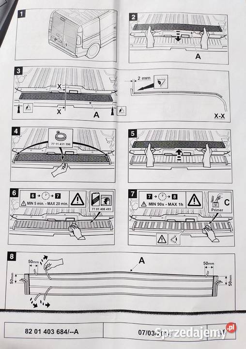 Nakładka na zderzak do Renault Trafic III Pozostałe mazowieckie sprzedam