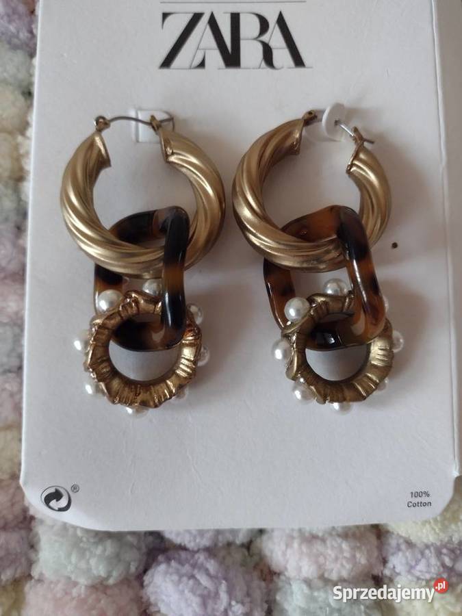 ZARABogato zdobione kolczyki wieczorowe NOWE Kolczyki Kraków