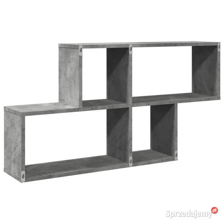 Półka ścienna szarość betonu 100x20x53 WM848020 Warszawa