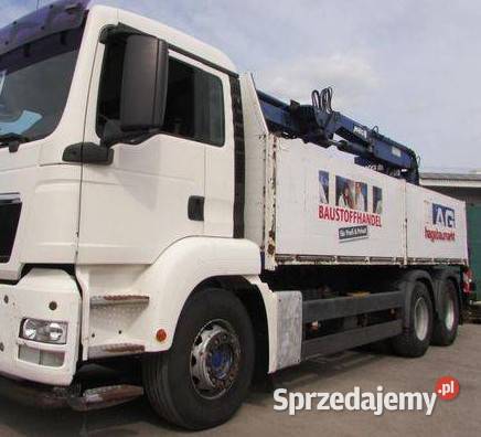 Ciezarowy 6x4 skrzynia z dzwigiem Man TGS