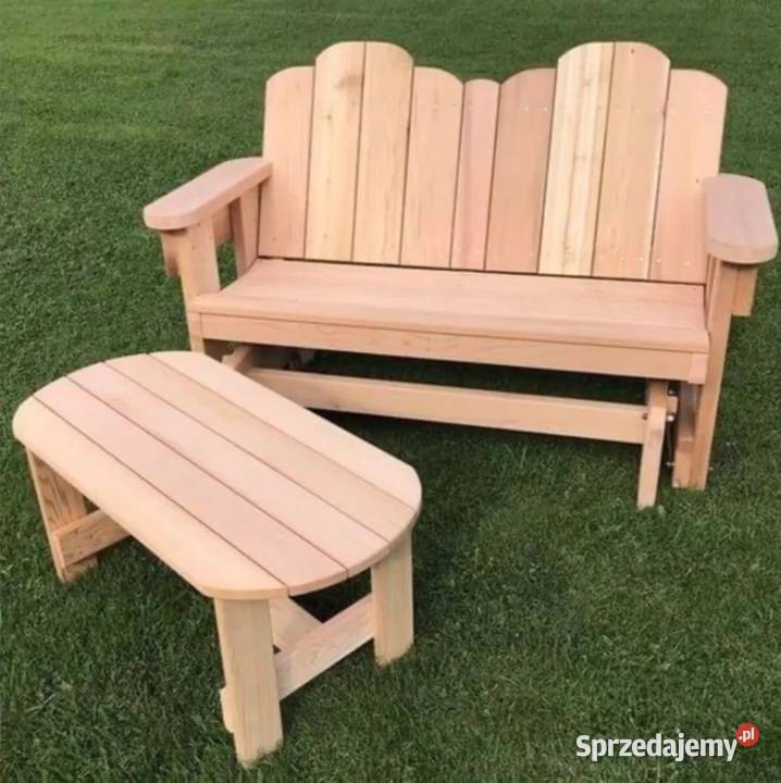 Ławka ogrodowa drewniana drewno Zgierz