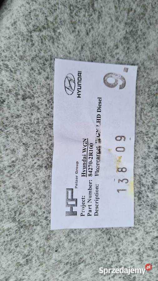 Hyundai I30 cw 1 FD wykładzina podłogi dywan osobowe Legnica sprzedam