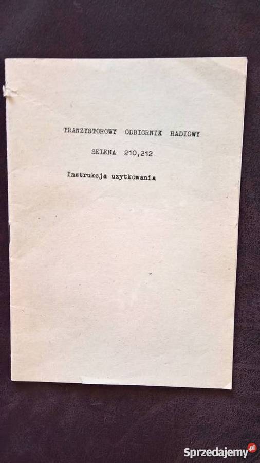 Instrukcja Użytkownika Odbiornik Radiowy Selena Wrocław