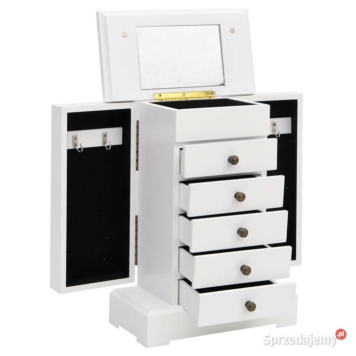 vidaXL Szafka na biżuterię z lustrem Pozostałe Warszawa