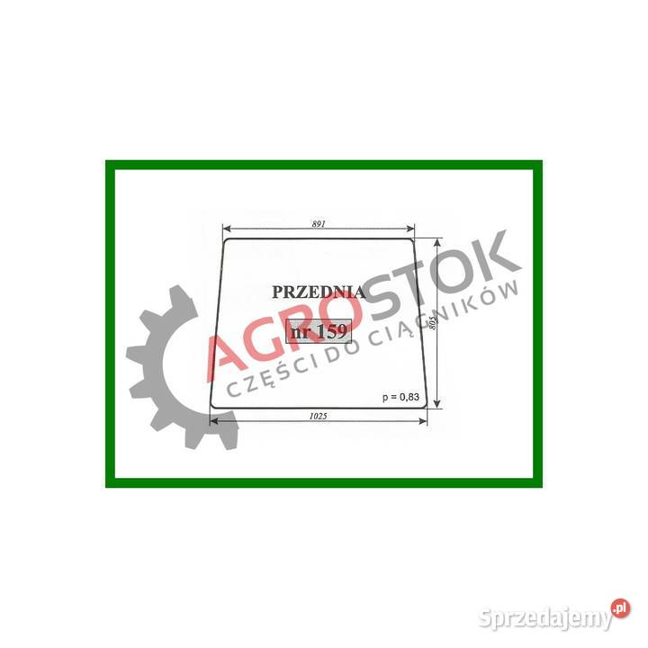 Szyba przednia t25 kabina rosyjska 169 Parczew