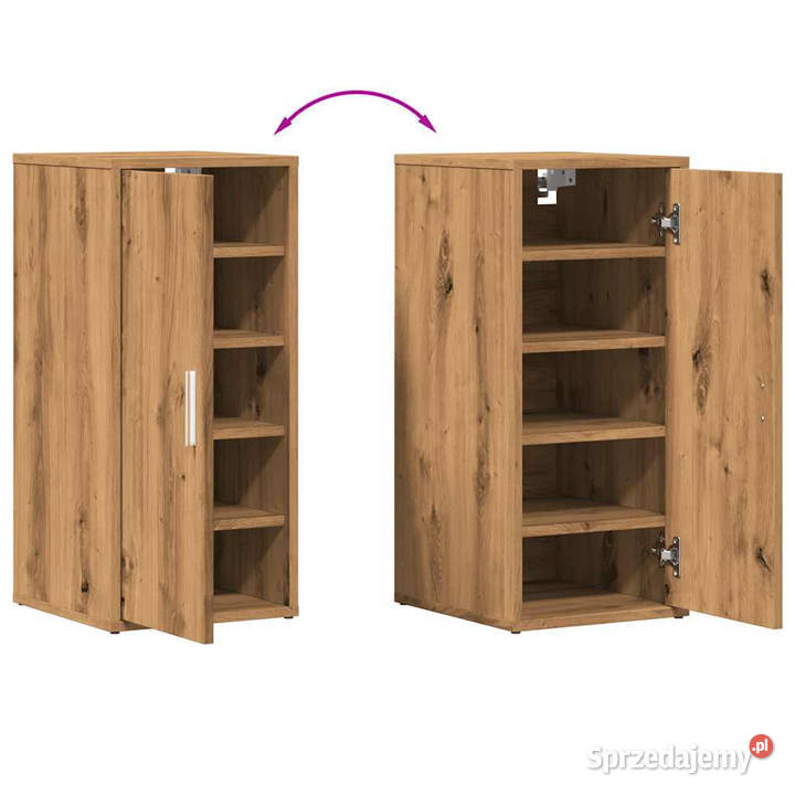 Szafka na buty dąb artisan 32x35x70 materiał Warszawa