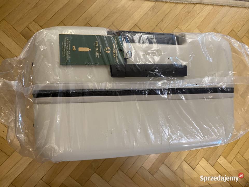 Nowa walizka Samsonite 4 kółka twarda kolor sand Kraków sprzedam