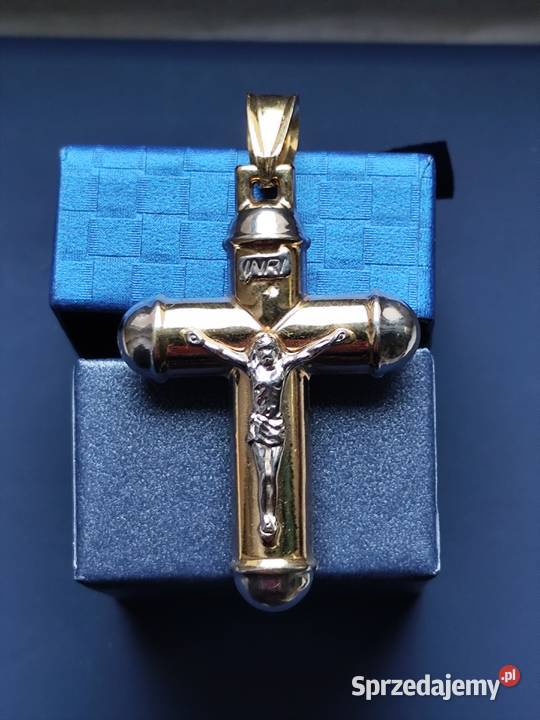 Piękny złoty krzyż złoto świętokrzyskie