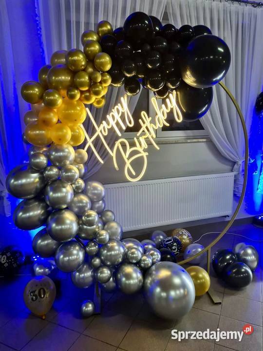 Ledon neon Happy Birthday na urodziny 18tka śląskie Kłobuck