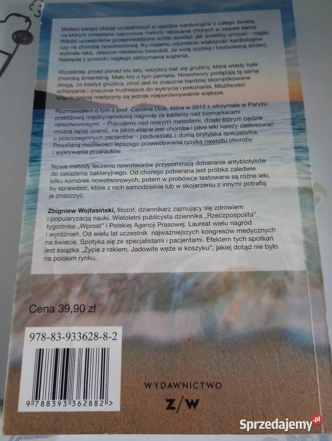 Książka Życie z rakiem Zbigniew Wojtasiński Szczecin