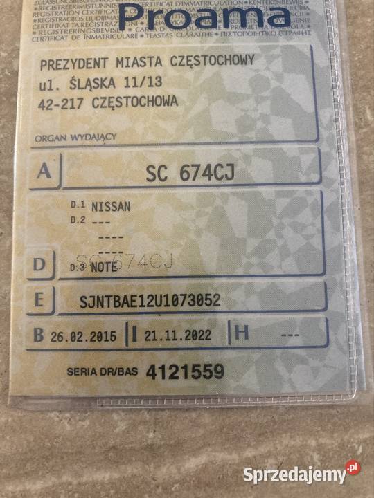 Nisan NOTE 2015 klimatyzacja śląskie