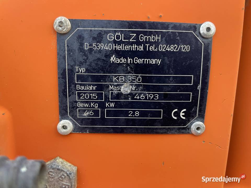 Wiertnica diamentowa GOLZ KB350 DEFEKT Pozostałe