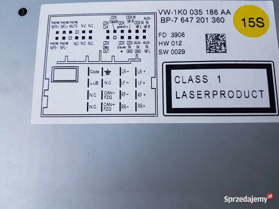 RADIO VW GOLF VI PASSAT BLAUPUNKT ORYGINAL wielkopolskie Turek