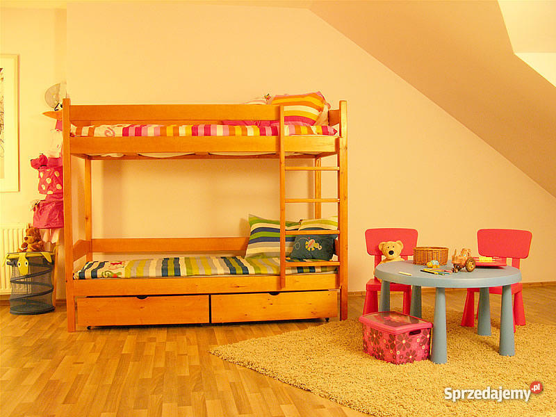 Łóżko pietrowe Tapczan dziecka lite drewno Kielce
