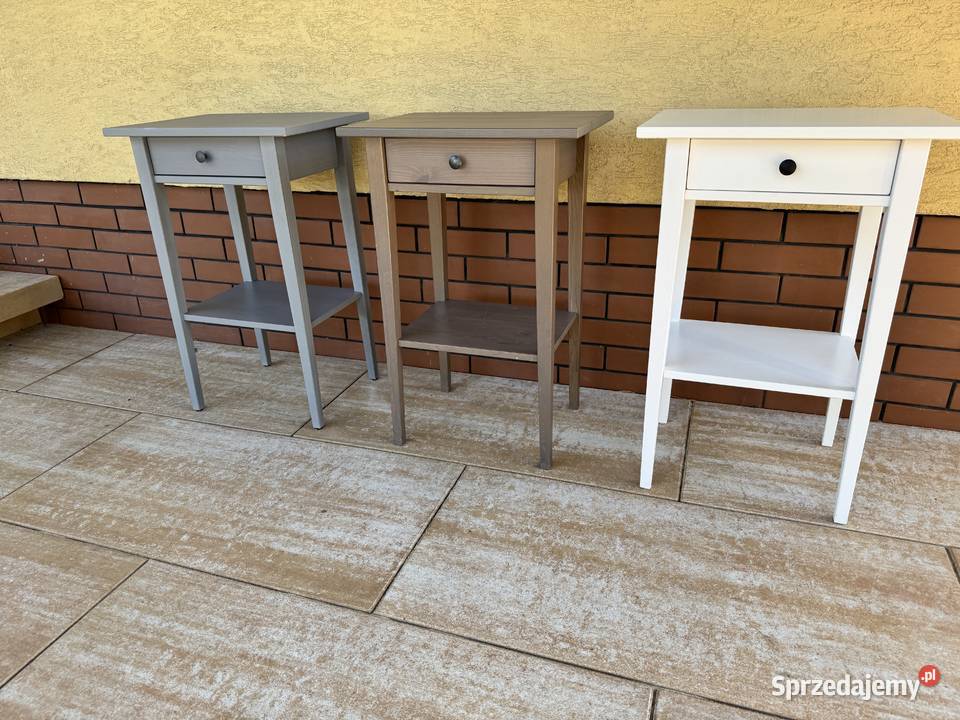 Szafki nocne Hemnes Ikea drewniane z szufladką i Nocne Sulbiny sprzedam