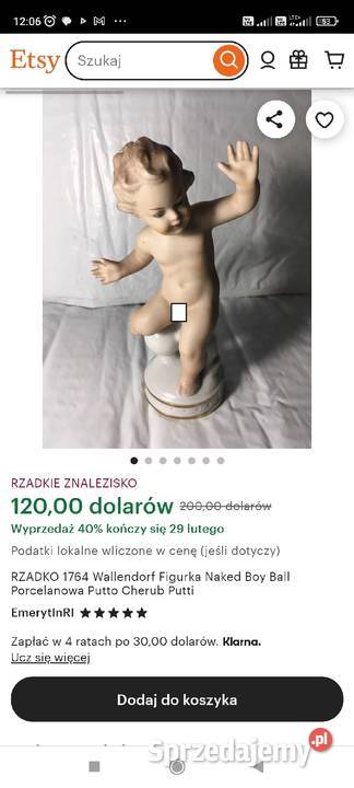 VINTAGE WALLENDORF NIEMCY PORCELANOWA FIGURKA