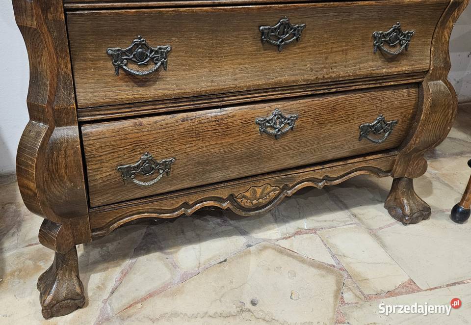 Stylowa drewniana komoda z 3 szufladami Lublin sprzedam