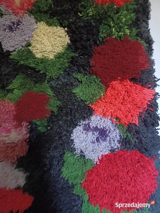 Kilim Sumak PRL na ścianę wełniany rękodzieło Łódź