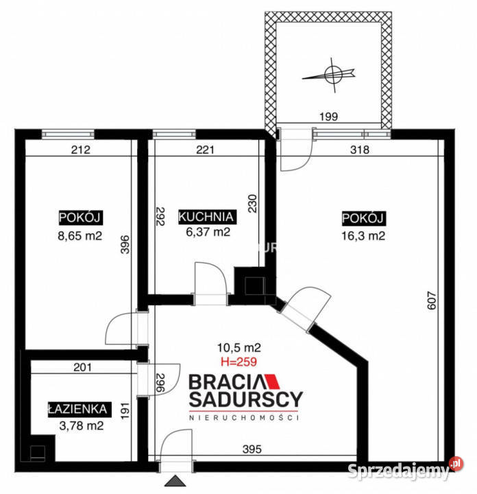 Mieszkanie 4531m2 2 pokoje Kraków sprzedam