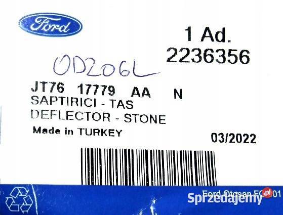 DEFLEKTOR OSŁONY POD ZDERZAK LEWY FORD TRANSIT sprzedam