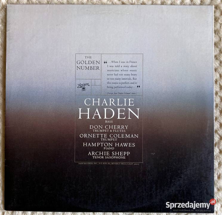 Charlie Haden The Golden Number Muzyka zachodniopomorskie