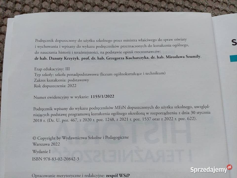 Historia i teraźniejszość 1 Kraków sprzedam