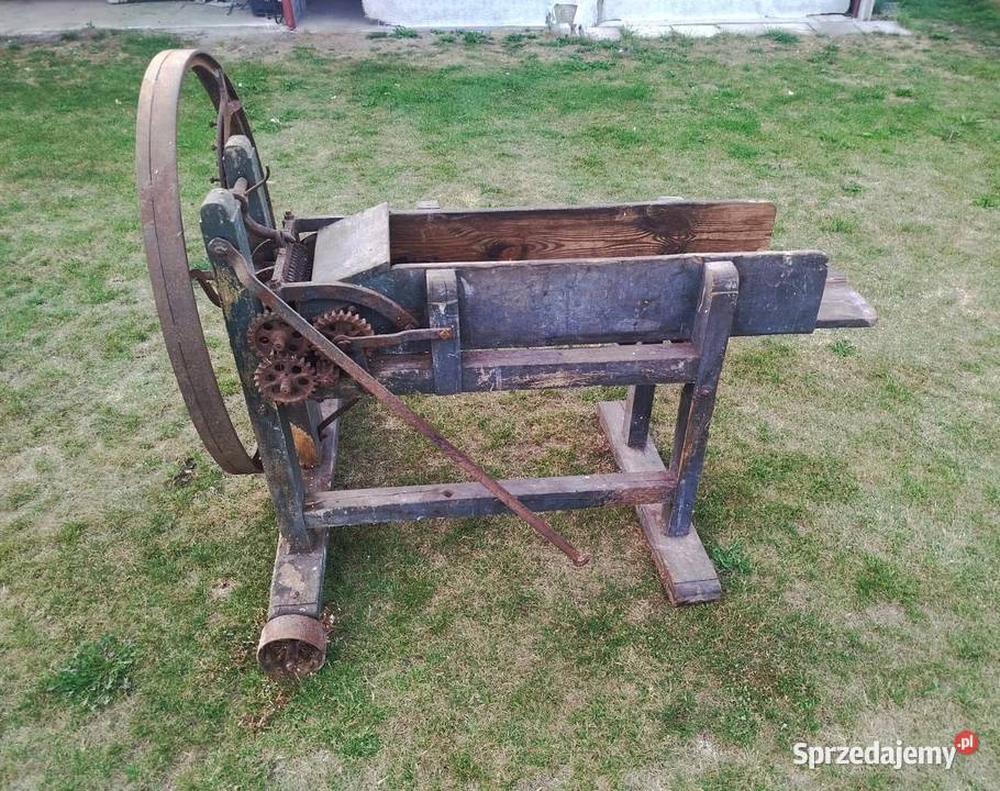 Zabytkowa sieczkarnia ręczna antyk łódzkie Nieborów