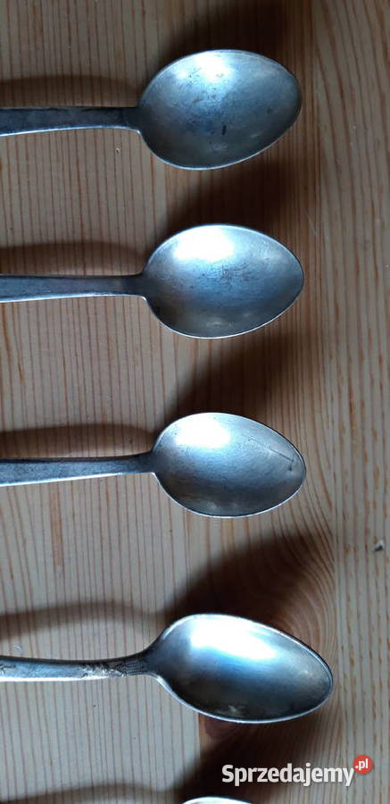 Posrebrzane stare łyżeczki Pozostałe Kleczew