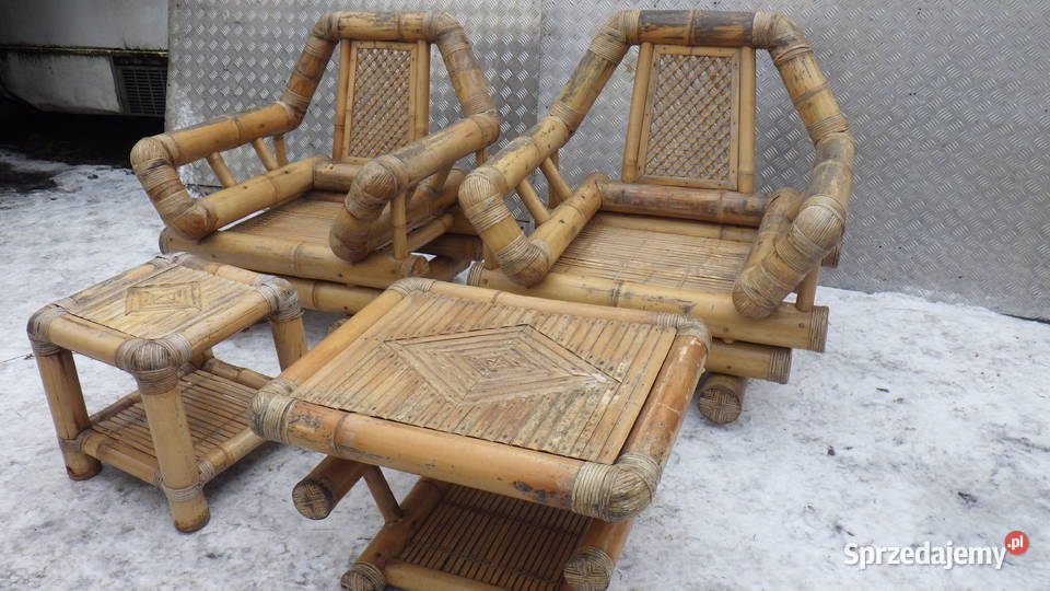 Meble Ogrodowe Tarasowe Bambusowe Bamb