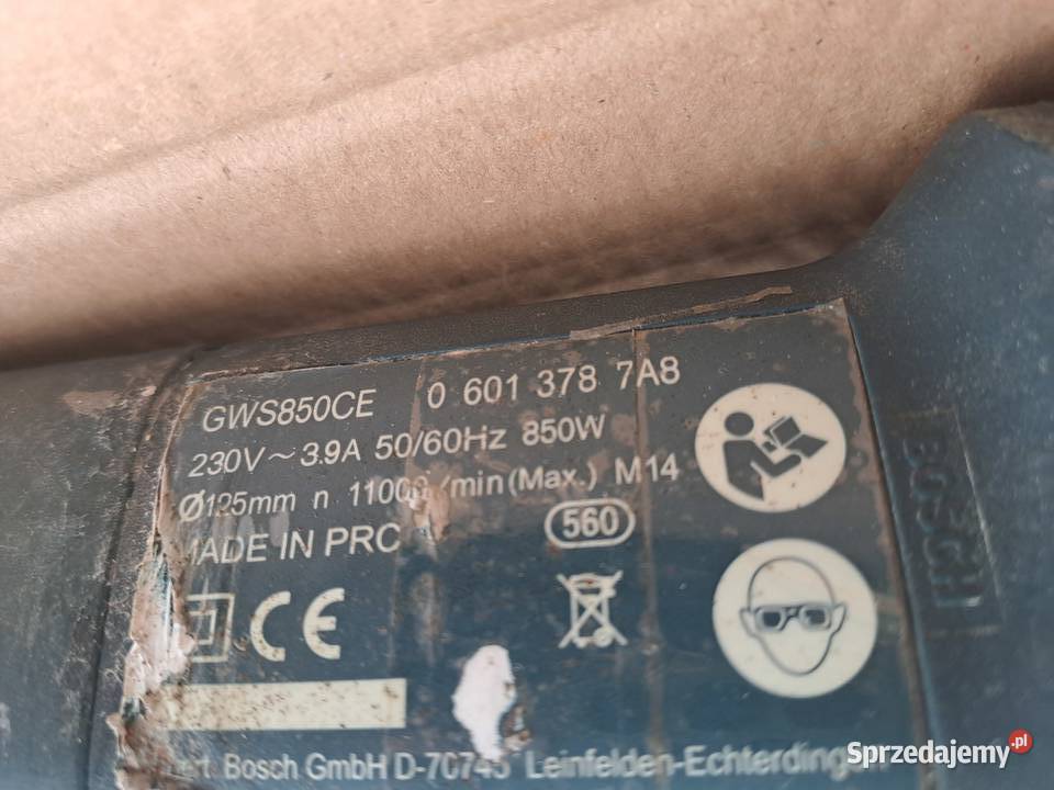 szlifierka kąt Bosch GWS 850 Reg obrotów Osięciny