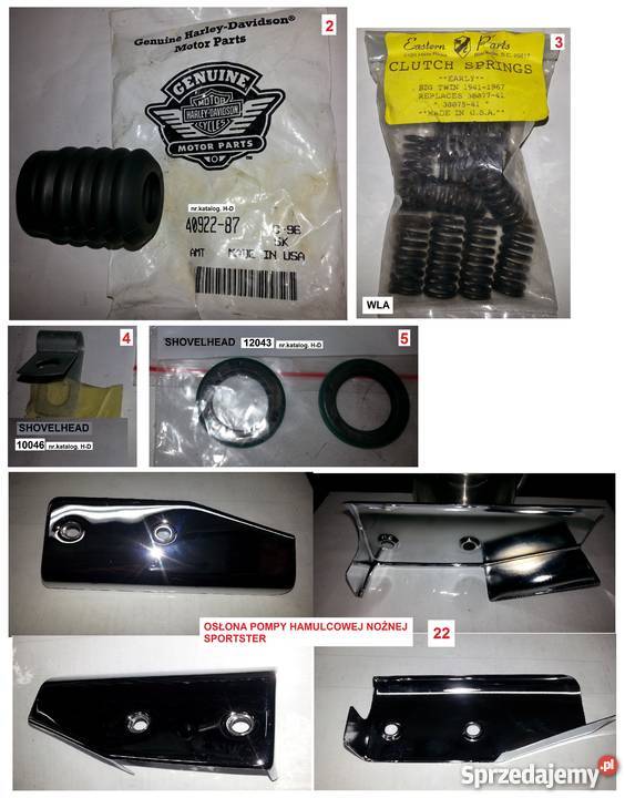HARLEY DAVIDSON SHOVELHEAD EVO SPORTSTER części Bydgoszcz