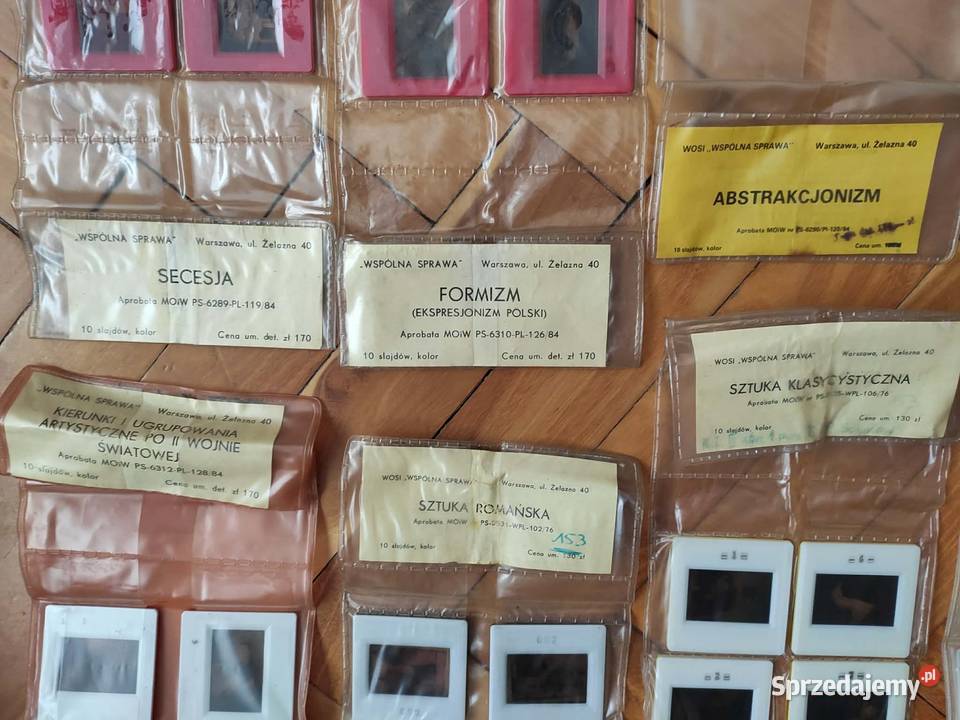 Slajdy z okresu PRL 12 komplatów Pozostałe sprzedam