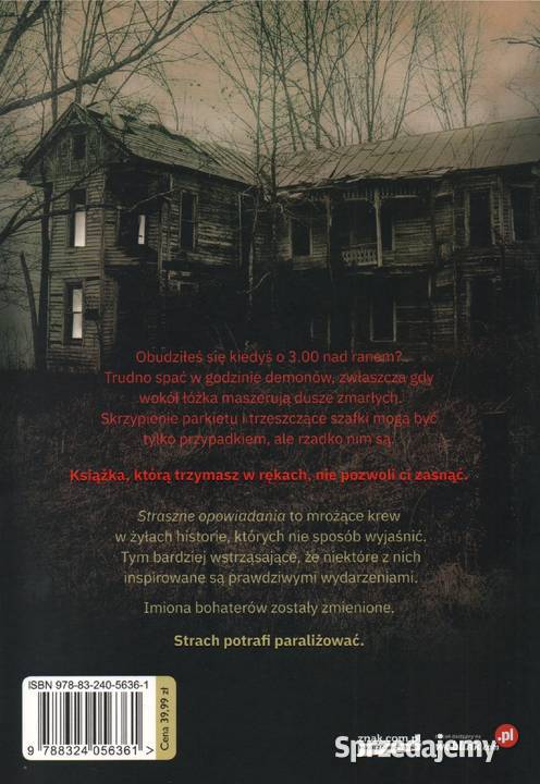 STRASZNE OPOWIADANIA Karolina Dyga Rok wydania 2019 lubuskie