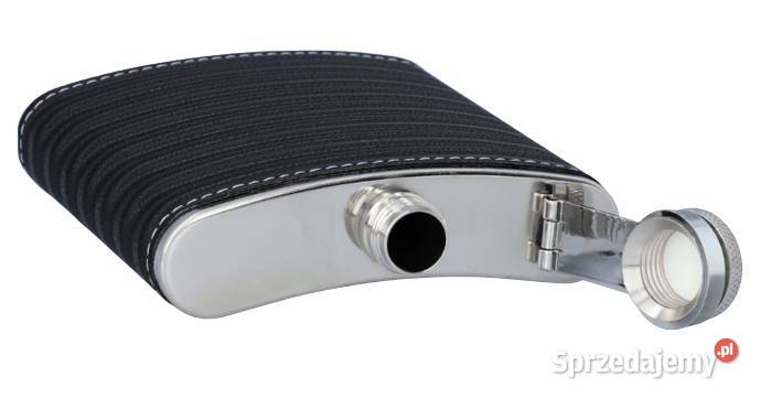 Piersiówka z Czarną Mieniącą się Skórą Stal śląskie sprzedam