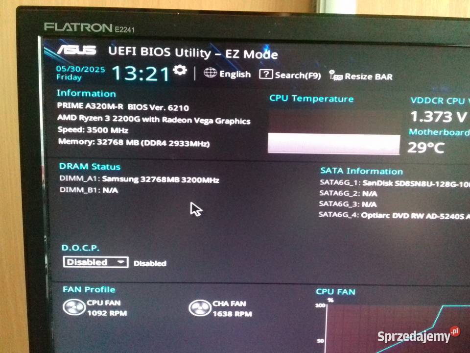 Samsung DDR4 32GB PC4 3200MHz 2933Mbps 12V kujawsko-pomorskie Bydgoszcz