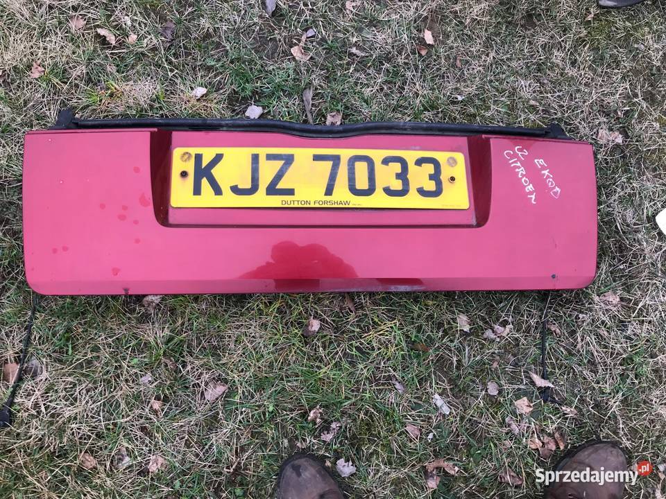 CITROEN C2 KLAPA TYŁ TYLNA EKQD DOLNA CZERWONA Zbierkowo sprzedam