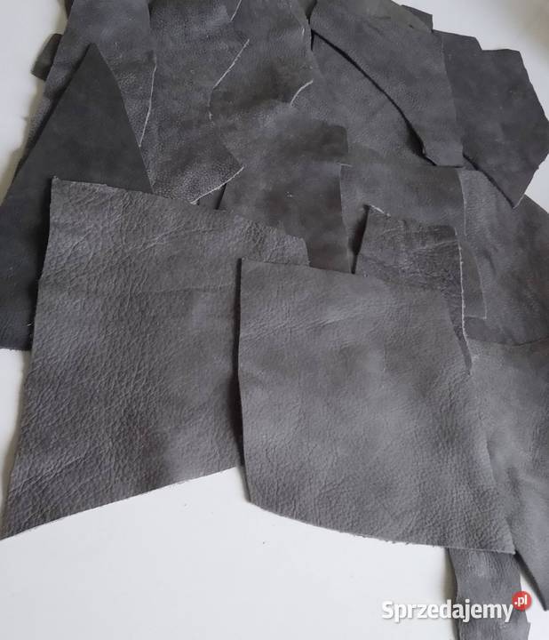 Skóra 515 g Naturalna Włoska Szara Postarzana pomorskie Gdańsk