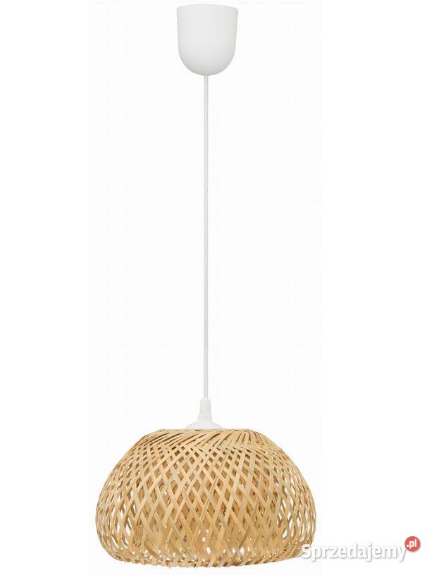 LAMPA WISZĄCA BOHO BAMBUSOWA PLECIONA 45x25 Choroszcz sprzedam