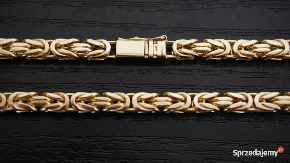 ZŁOTY ŁAŃCUSZEK KRÓLEWSKI SPLOT 125 GRAM NOWY Biżuteria dla Panów mazowieckie Warszawa